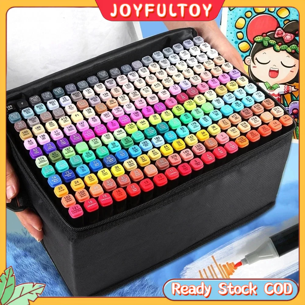 

【Harga Terendah】204/168/120 Warna Sketsa Touch Spidol Umum General Marker Set Animation Markers 48 Warna Solid Watercolor Paint Set Cat Air Pen Akrilik Marker Warna Cepat
