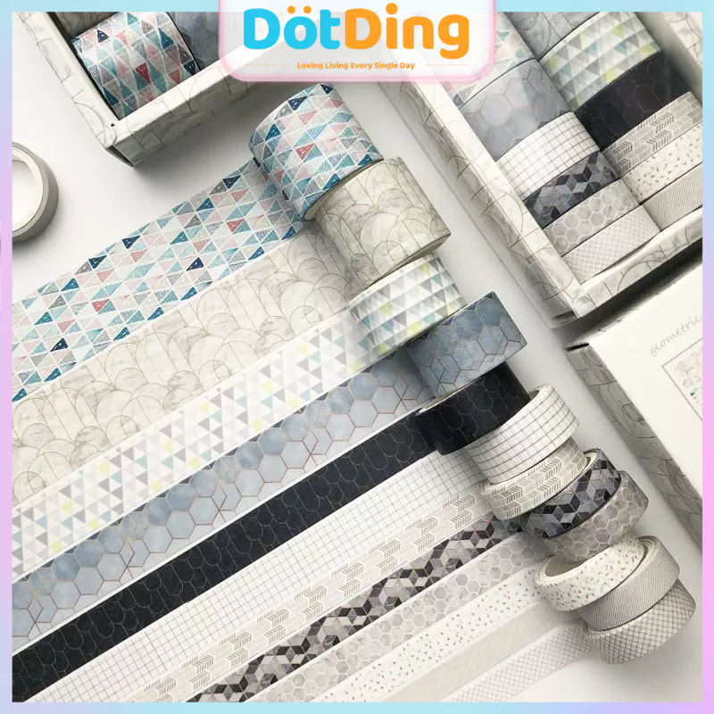 

[DOTDING] Washi Tape 12 ROLLS Motif Sastra Klasik - Desain Vintage & Bahan Kertas Tahan Air untuk Dekorasi Buku Harian Planner/12 Rolls Classic Washi Tape Literature Motif Vintage Design Planner Tape for Planner Bullet Journal P017