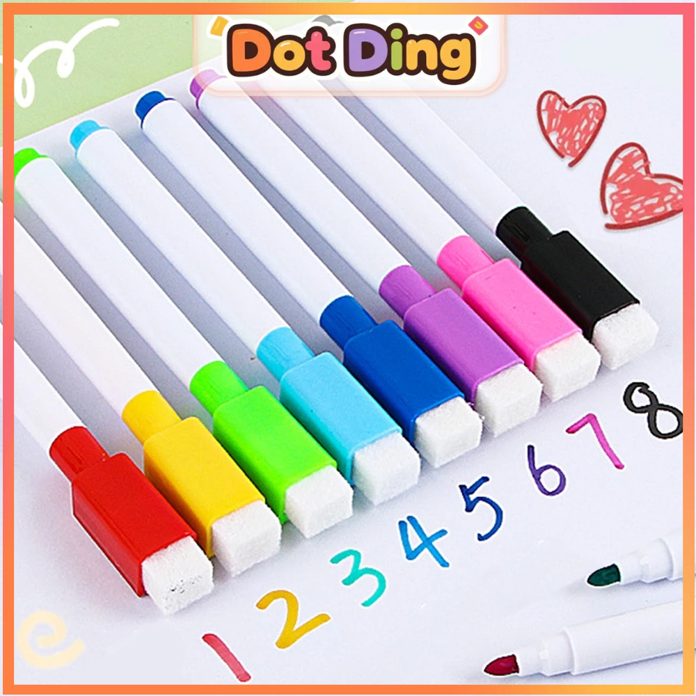 

[DOTDING] ‌8 Warna Spidol Whiteboard Wipe & Clean Premium Tinta & Ujung 0.7mm Presisi untuk Sekolah Kantor Q054