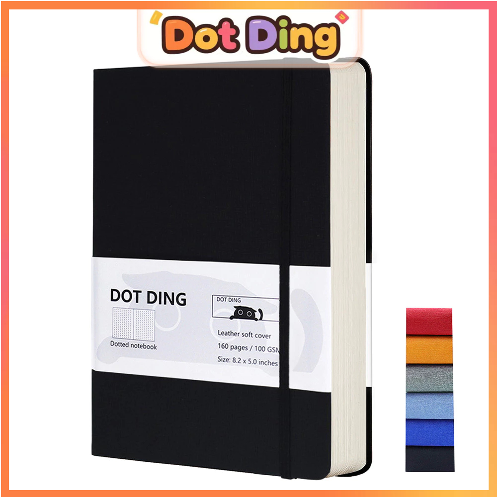 

[DOTDING] Paket Buku Harian A5 Organizer Sekolah 80 lembar Kertas 100 GSM & Cover Kain Tahan Lama A123