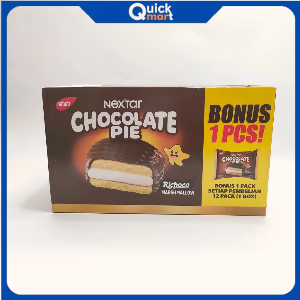 

Nextar Chocolate Pie isi 12 pcs BONUS 1 PCS