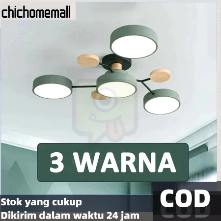 【 Ready stock】3+1 /4+1 Lampu Gantung LED / Ruang Tamu Lampu Hias / 3 Warna Lampu Plafon Ruang Tamu