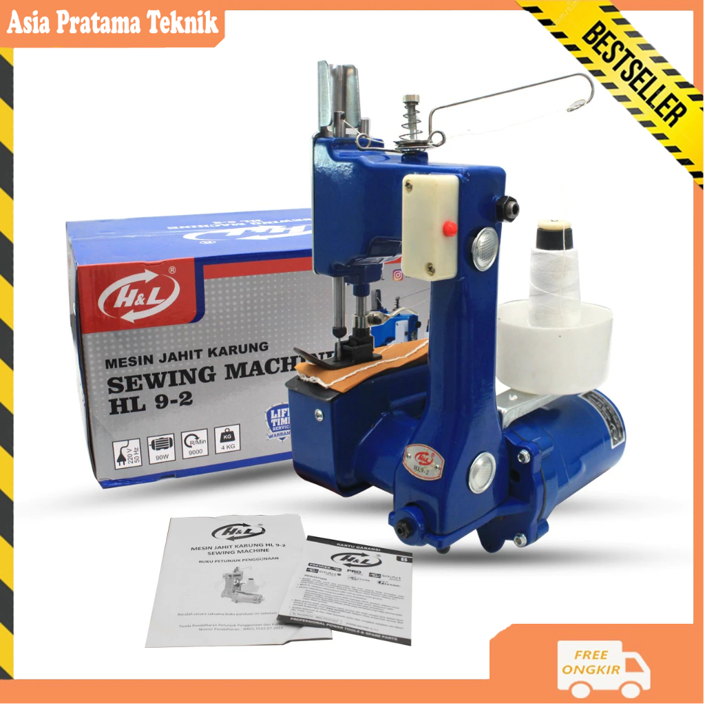 NEW Mesin Jahit Karung Portable Bag Closer Karung Beras / Plastik /Kertas H&L HL9-2
