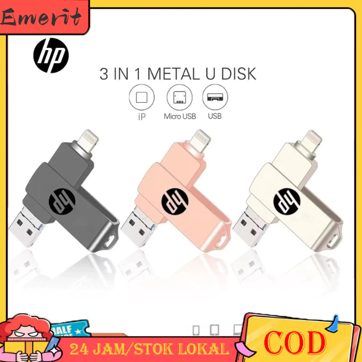 HP FLASHDISK OTG TYPE C USB 1TB/2TB FLASH DRIVE ULTRA DUAL USB 3.1 Flashdisk hp dan laptop