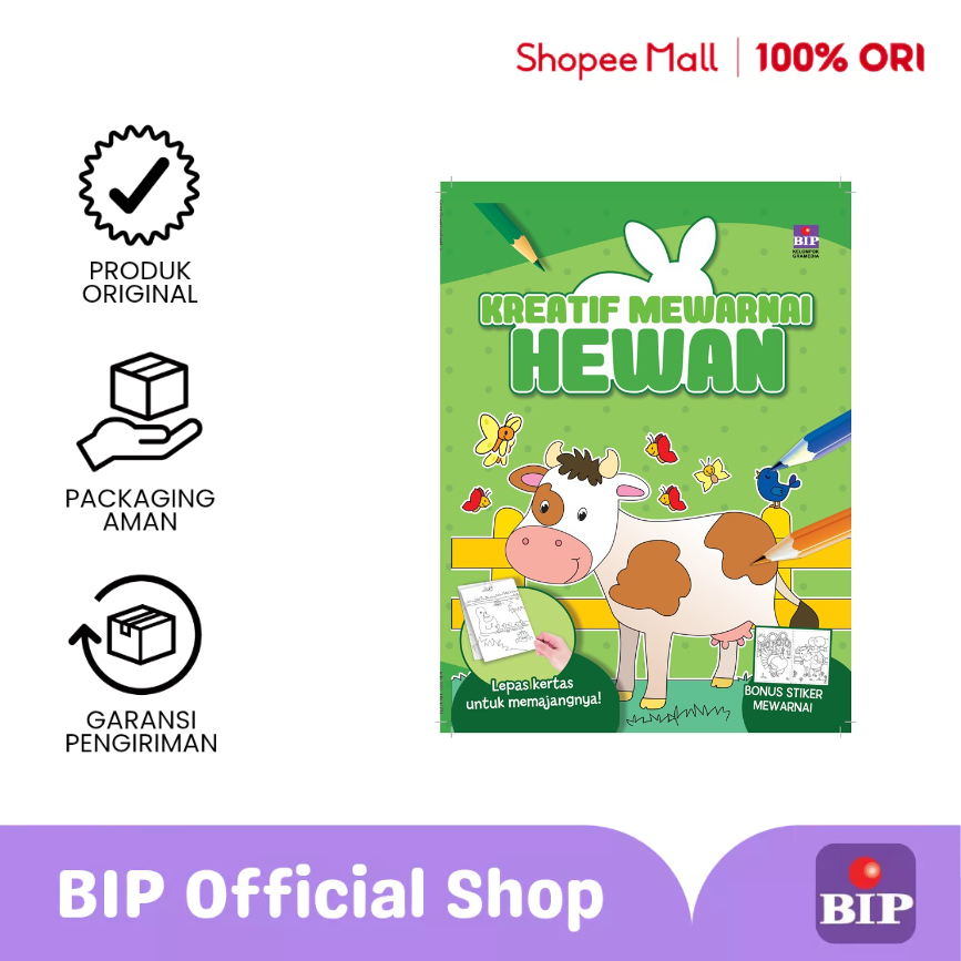 

BIP - Kreatif Mewarnai Hewan (Jsm)-(Rg)