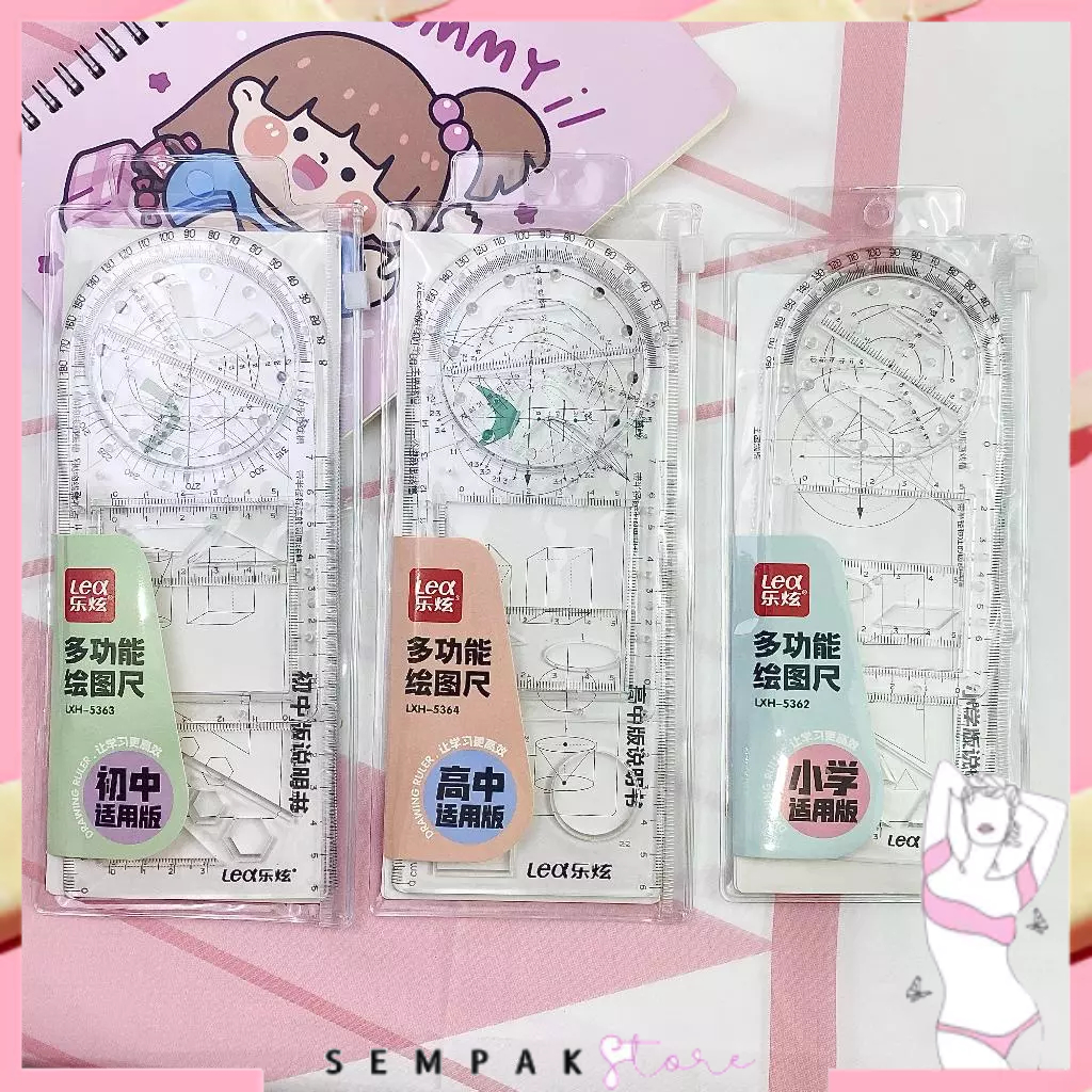 

SS Penggaris Busur Derajat Rotary Multifungsi Penggaris Geometri Multifunction Geometric Ruler Penggaris Busur Derajat Template Gambar Matematika Alat Ukur untuk Perlengkapan Kantor Sekolah Siswa Seni