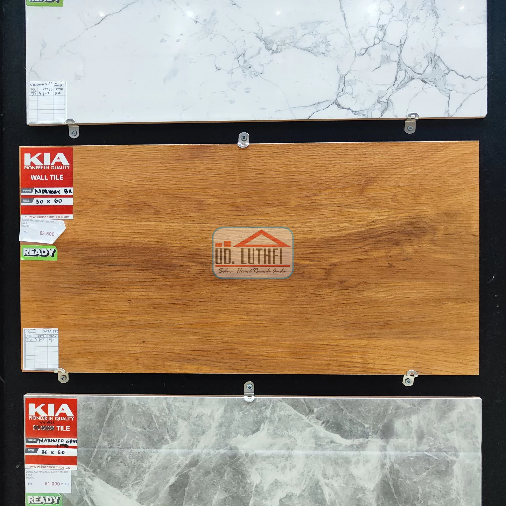 Keramik Dinding Motif Kayu 30x60 KIA Norway Brown Matt