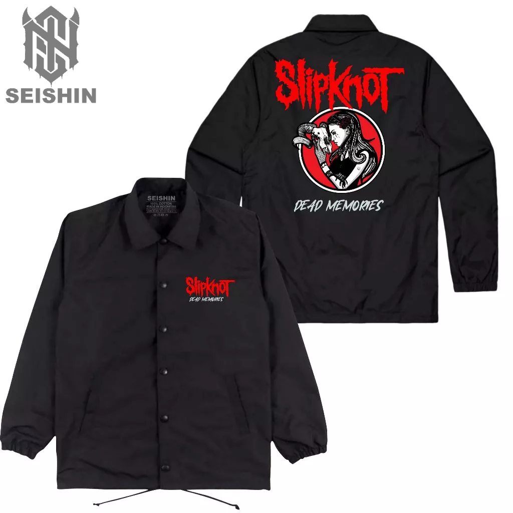 Seishin Jaket Coach Slipknot Dead memories black jacket