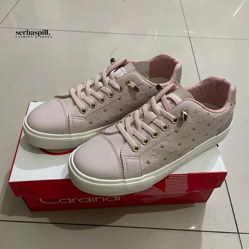 Sepatu Sneakers Wanita Cardinal WCNCL01651F 11G Sashi-1 Merah Muda Lowcut Original