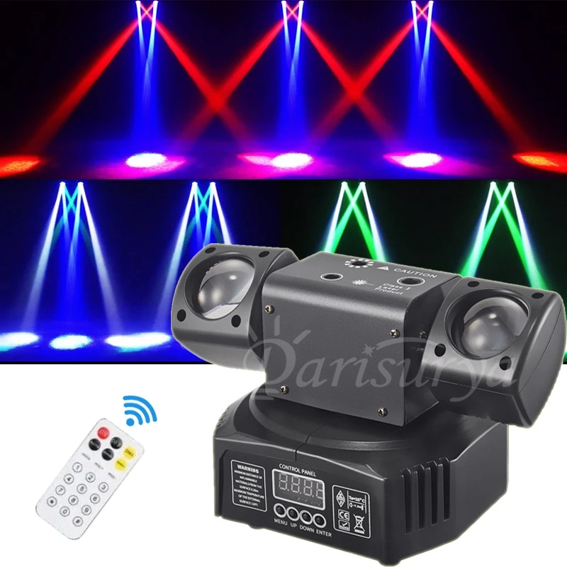 Shoporenku Moving Head Laser Beam Led Remote 3In1Moving Head Mini Spider Rgbw Full Color Light Power