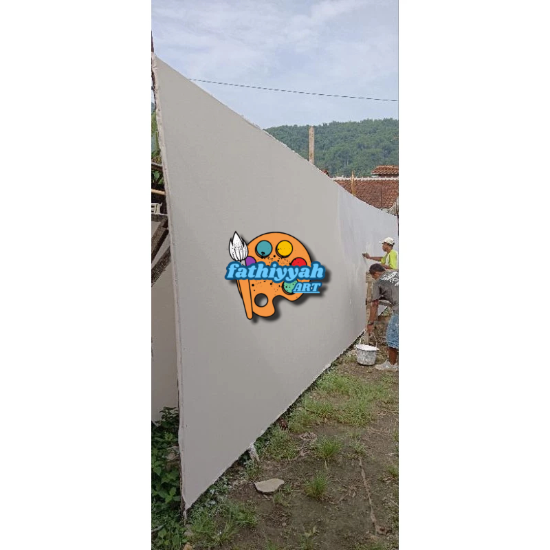 

kanvas lukis jumbo bahan marzotto 10s lebar 3 meter siap lukis sudah digesso