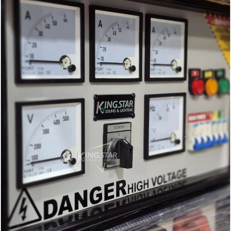 Panel Listrik 3 Phase 30Kva 40Kva 50Kva MAX 60 Kva KINGSTAR Genset Tegangan Amperemeter Voltmeter Hz