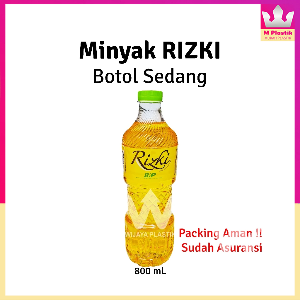 

Minyak BOTOL Sedang [RIZKI] 800 mL --- @Botol | rizki kemasan sedang ekonomis gelas kecil besar 1 L bening goreng kelapa sawit murah camping botol