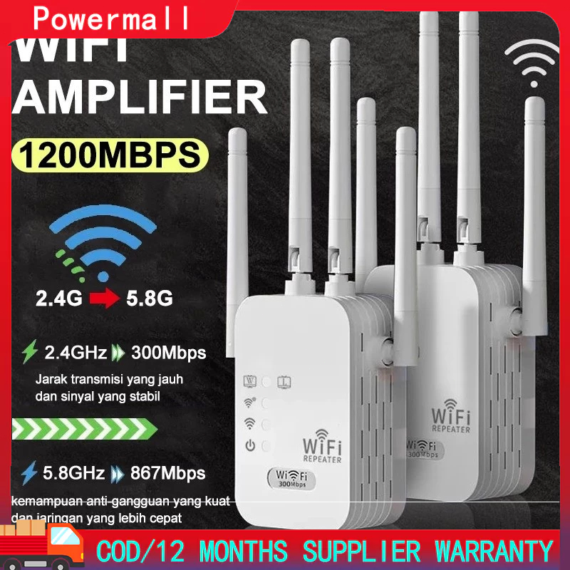 【COD】Wifi 300Mbps/2.4G Repeater Wireless Wifi Range Extender Router Repeater Penguat Sinyal Amplifie