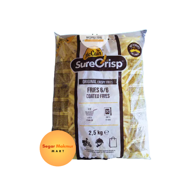 

(SMM) "McCain SureCrisp French Fries 500GR - 2,5 KG Kentang Shoestring Batter Coated