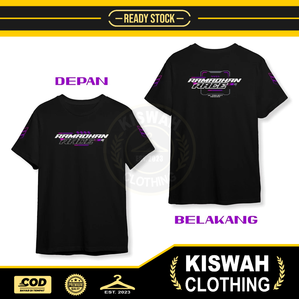 Kaos Tshirt RAMADHAN RACE KL PROJECT 2025 DB Kaos Distro