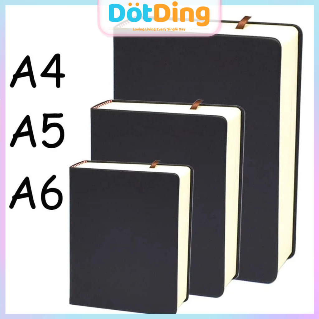 

[DOTDING] 330 Lembar Buku Sketsa Halaman Kosong Kertas 80GSM dengan Kulit Lembut Multifungsi/Super Thick Notebook Blank 330 Sheets Sketchbook A4 A5 A6 Notepad Journal School Supplies Stationery A143