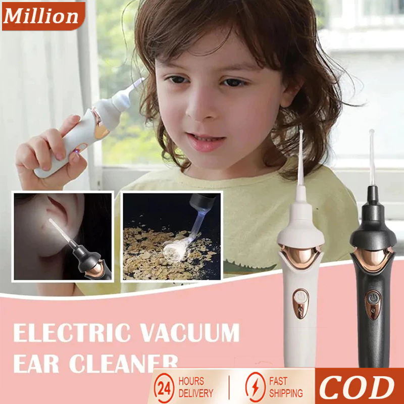 COD Alat Pembersih Telinga Sedot Elektrik Bayi Isi Ulang Korek Kuping Led Anak-anak Alat Sedot Kotor