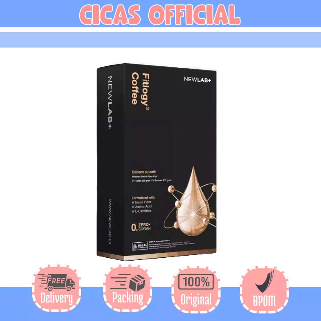 

cicasofficial - NEWLAB Fitlogy Coffee | Kopi Sehat untuk Kontrol Berat Badan & Gut Health | L-Karnitin & Garcinia Pelangsing Badan 15 Sachet