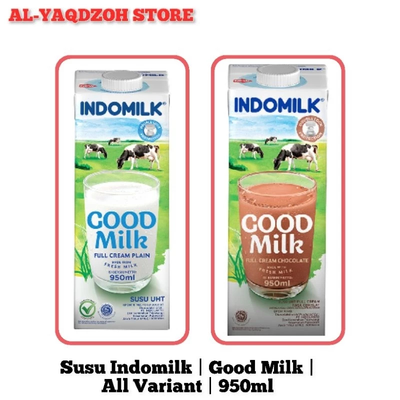 

INDOMILK | Susu UHT | Full Cream Kotak | 950 ML