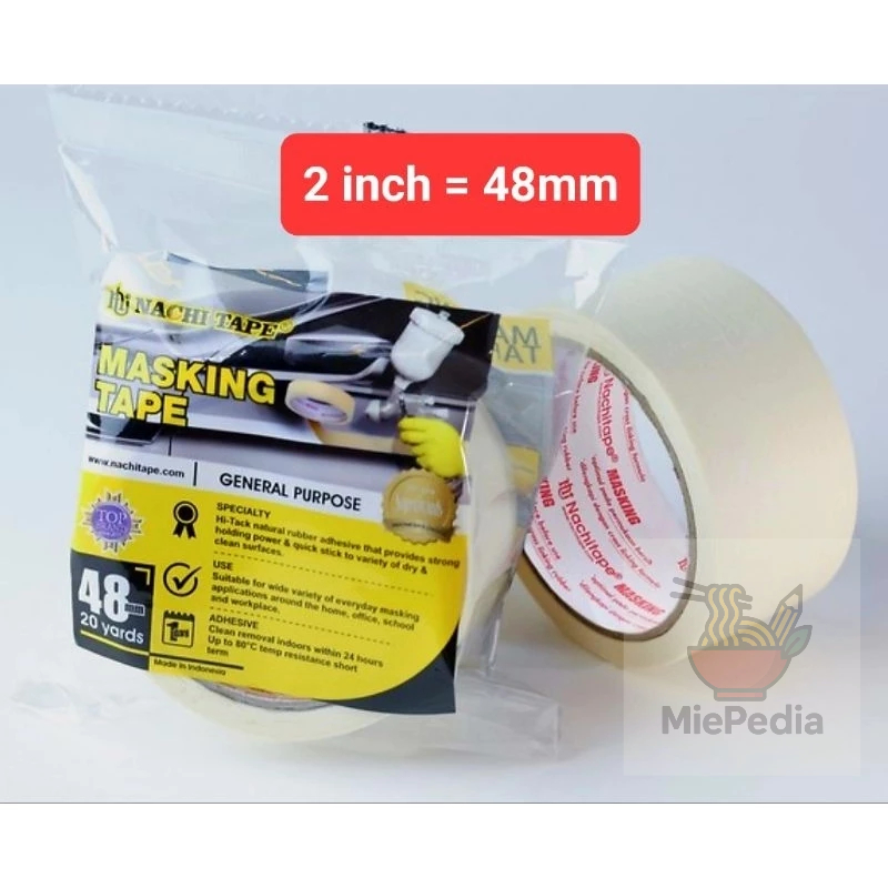 

Lakban Kertas Masking Tape Nachi 48mm - 2inch
