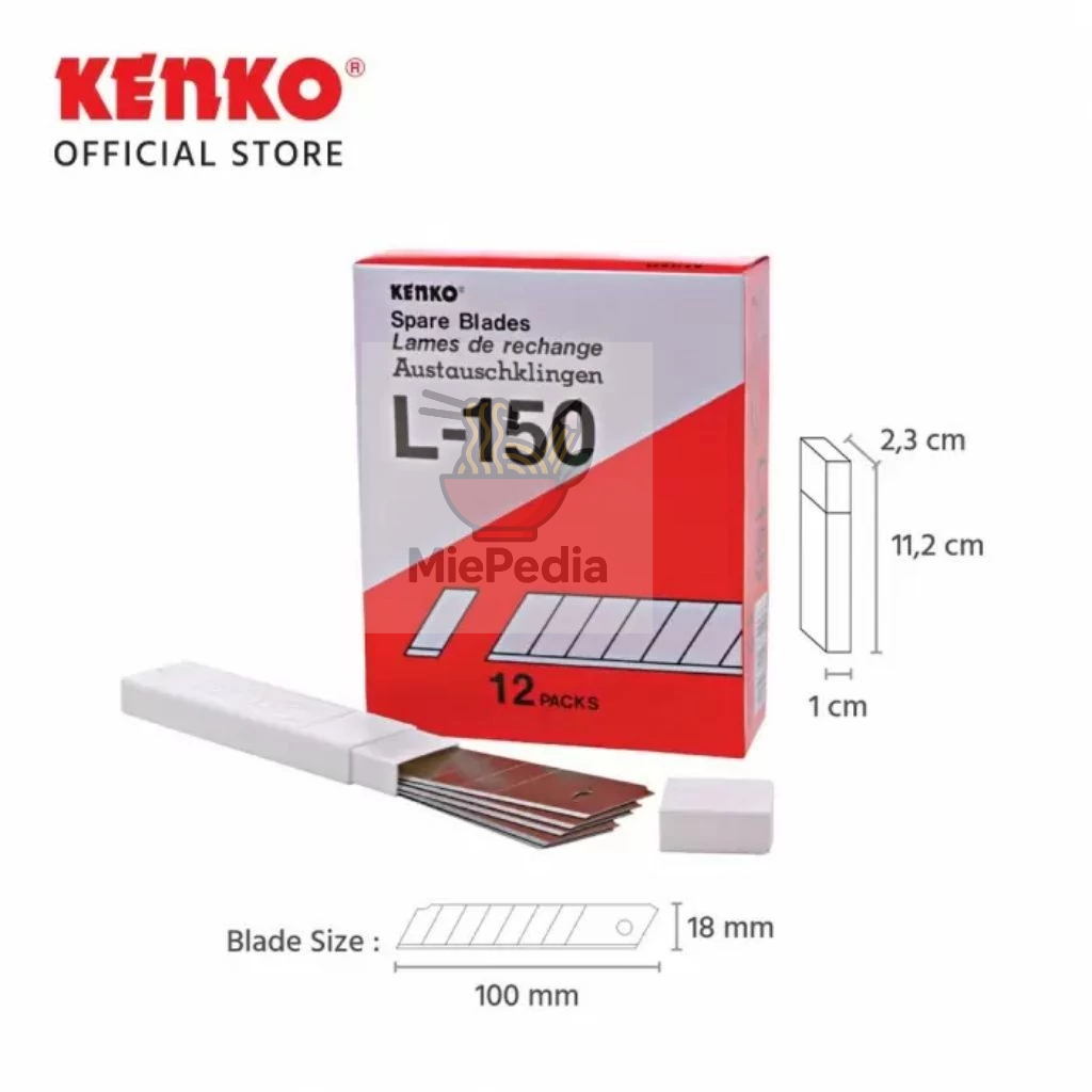 

1 KOTAK Isi Cutter Kenko L-150 Original 1 Box = 12 tube ( 60 pcs Mata Pisau ) ( TERMURAHHH)