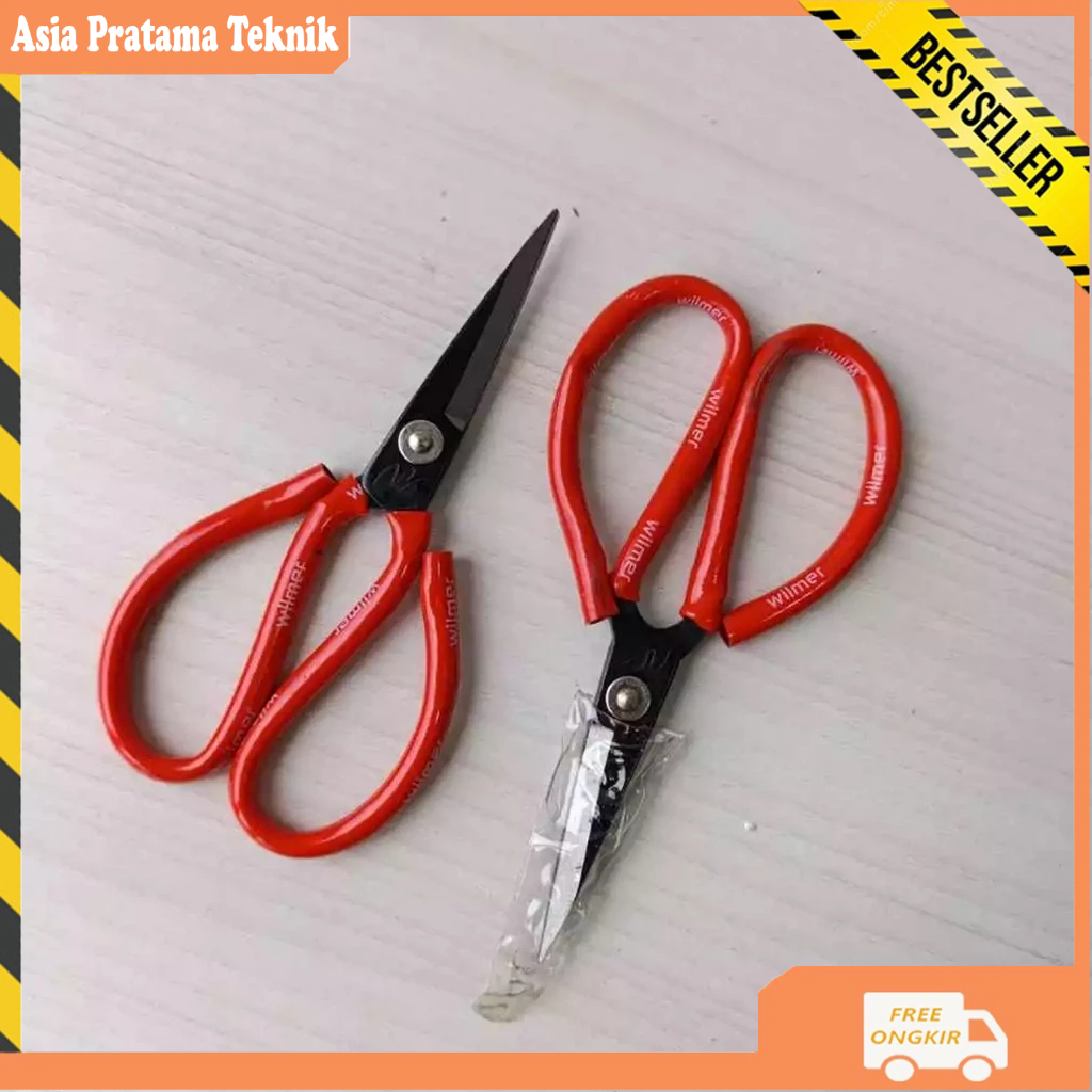 

GUNTING KODOK - Gunting Potong Seng Kertas / Gunting Bahan Kain Jahit Tailor / Gunting kain / gunting kodok/ gunting merah/ gunting seng