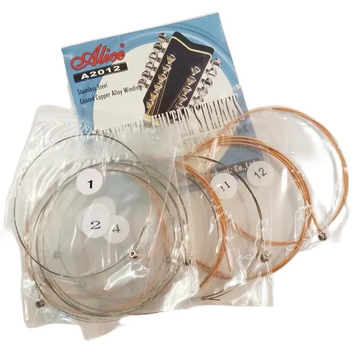 Senar Gitar Akustik 12 String Alice 010