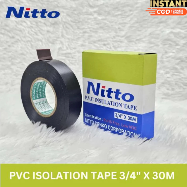 

Isolasi Listrik NITTO 30 Meter PVC Electrical Tape CROMAN Original