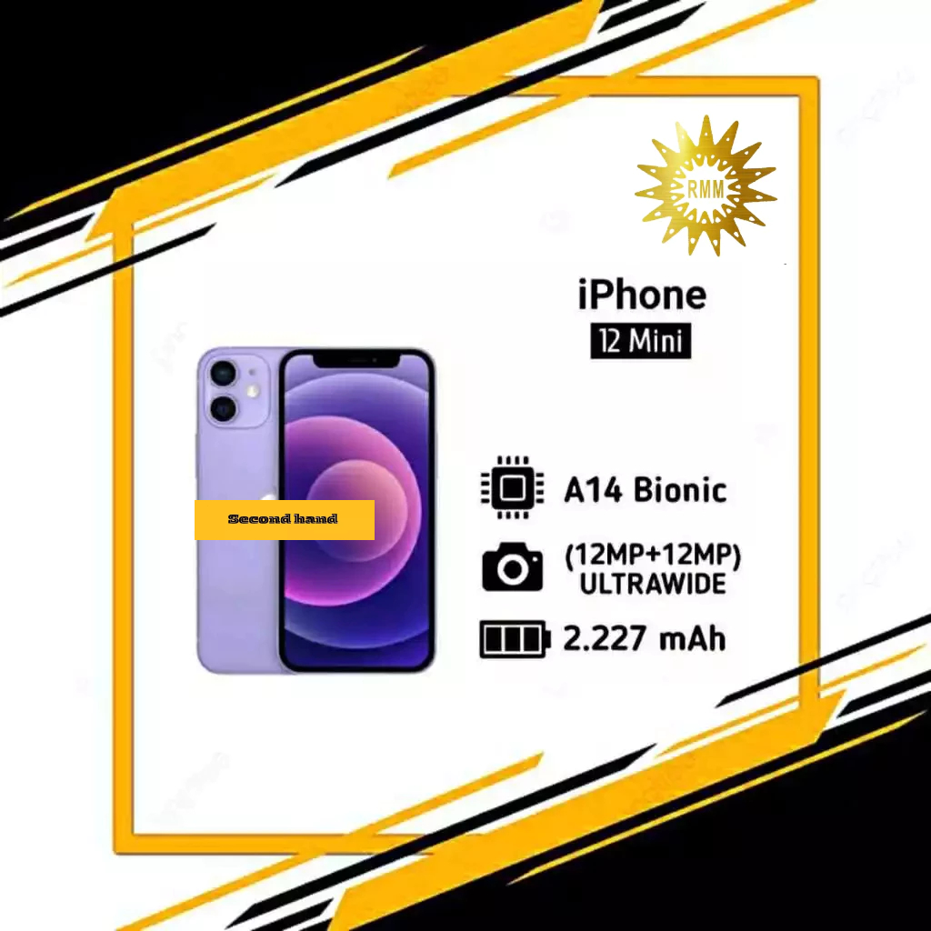 IPHONE 12 MINI 128GB 64GB SECOND ORIGINAL FULLSET MULUS