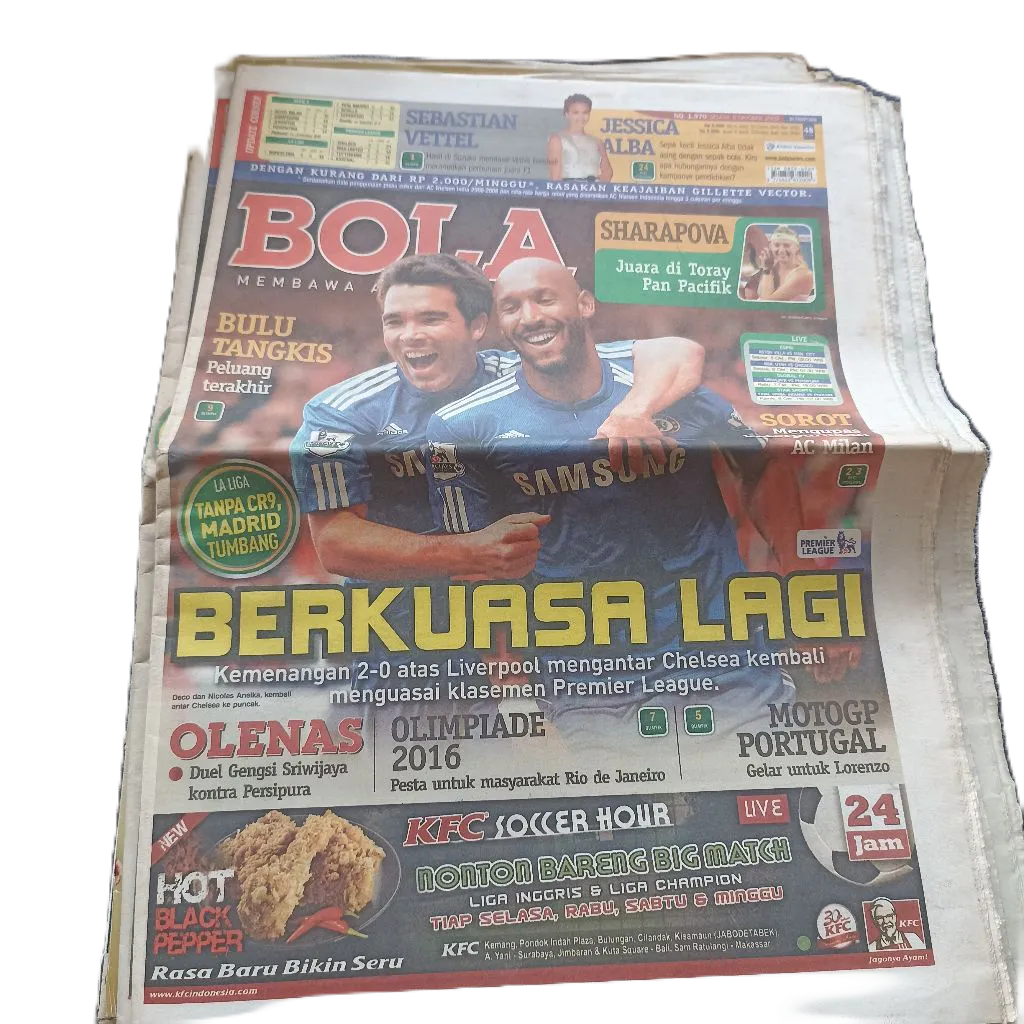 Tabloid olahraga  olah raga sepak bola sepakbola jadul langka PART 3