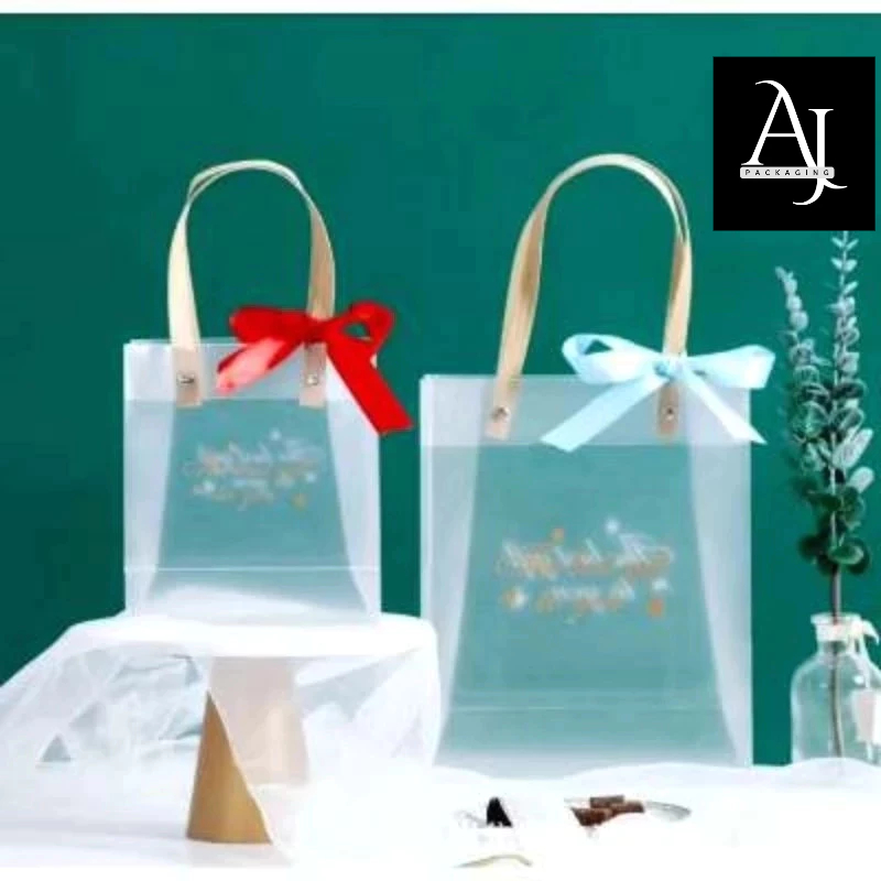 

[SATUAN] Plastic Bag Transparan Hamper Doff Mika/ Goodiebag Souvenir Pesta/Tas Hamper Imlek Natal Ultah