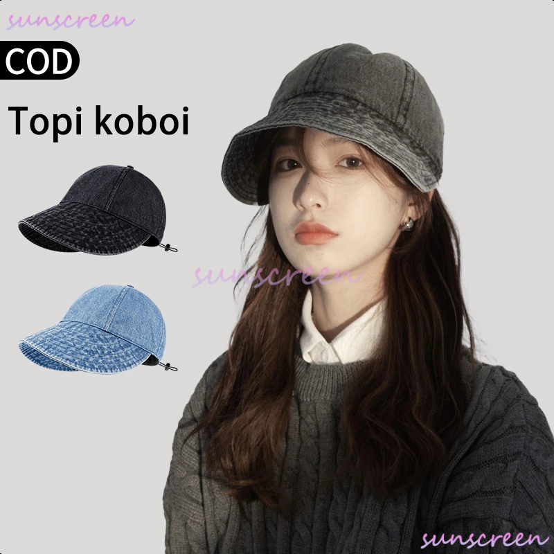 Stok ready topi wanita kekinian import topi outdoor topi visor anti uv topi traveling wanita topi wa