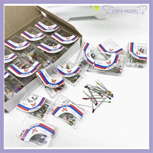 jarum pentul hijab premium box mika mini