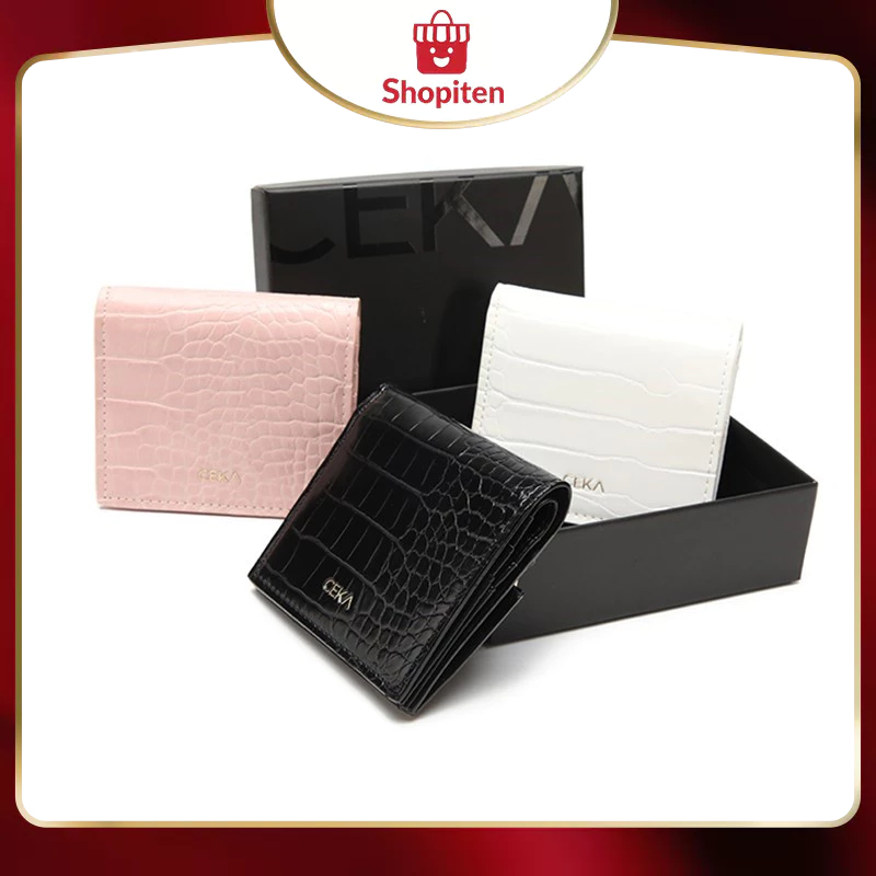 Dompet Wanita Lina Short Wallet Dompet Mini Kecil Import Card Holder Wanita CK Wallett