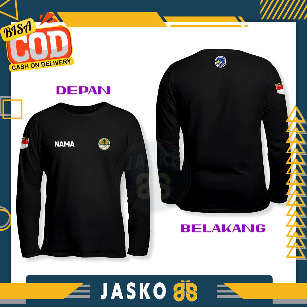 Baju Tshirt KLHK Taman Nasional Bunaken DB Lengan Panjang Kaos Distro