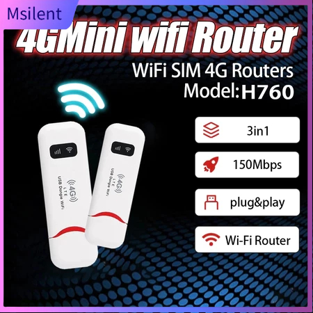 [COD] Modem WIFI USB 4G LTE WiFi Portable - Modem USB 150Mbps Dual Fungsi Router & Hotspot, Support 
