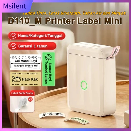 

Bergesan.mandala - NIIMBOT D110 Mini Printer Bluetooth Wireless Portable Cetak Label Nama Harga