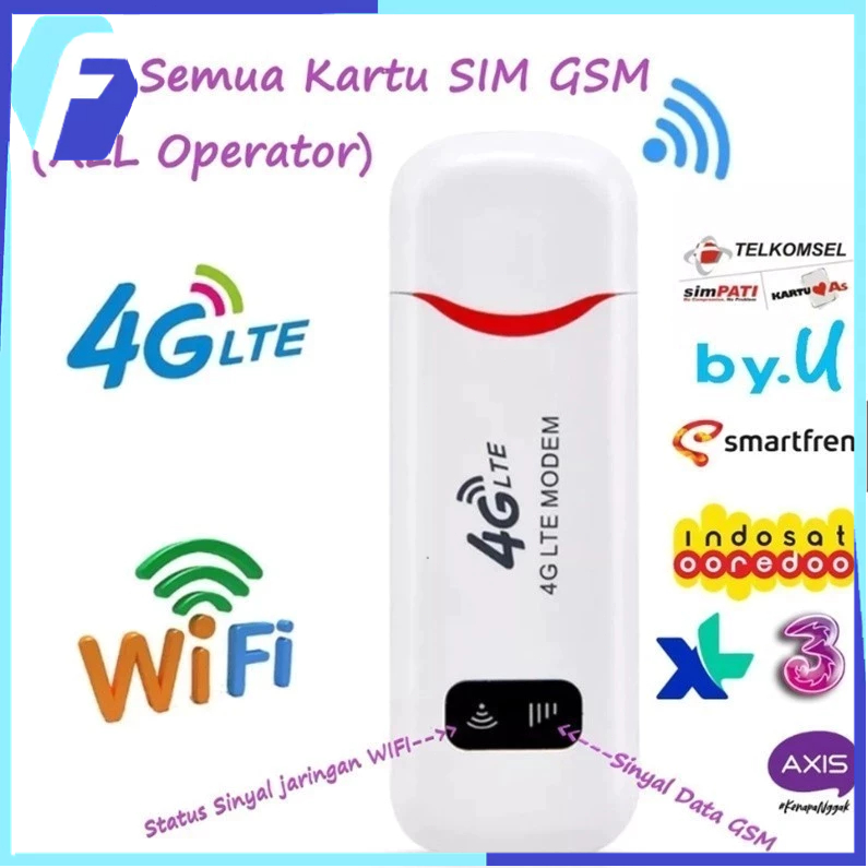 Modem Wifi 4G Wingle USB Mifi All Operator SMARTCOM - Modem USB 4G LTE Unlock All Operator Garansi