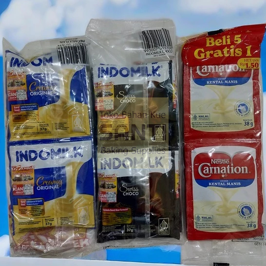 

Indomilk Carnation | Krimer Kental Manis Sachet | 1 Pack
