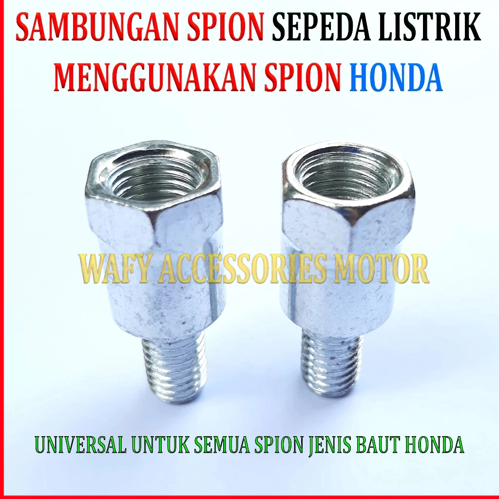 Sambungan Spion Sepeda Listrik Menggunakan Spion Honda Adaptor Spion Sepeda Listrik Winfly Exotic Dl