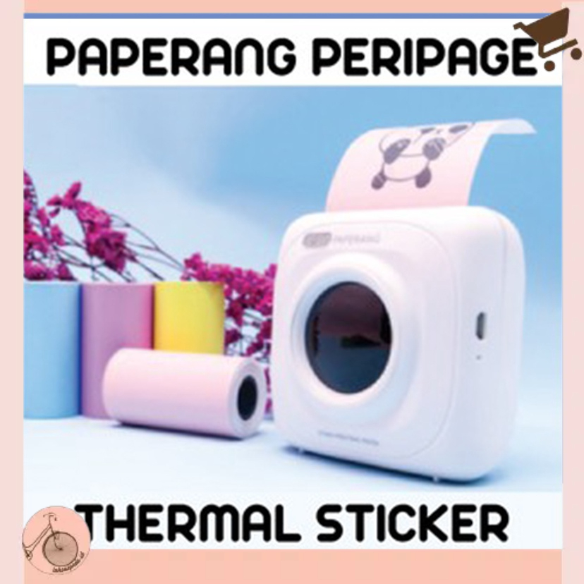 

PAPERANG PERIPAGE STICKER KERTAS THERMAL BISA LEM LANGSUNG Sticker Paper Roll 57*30mm