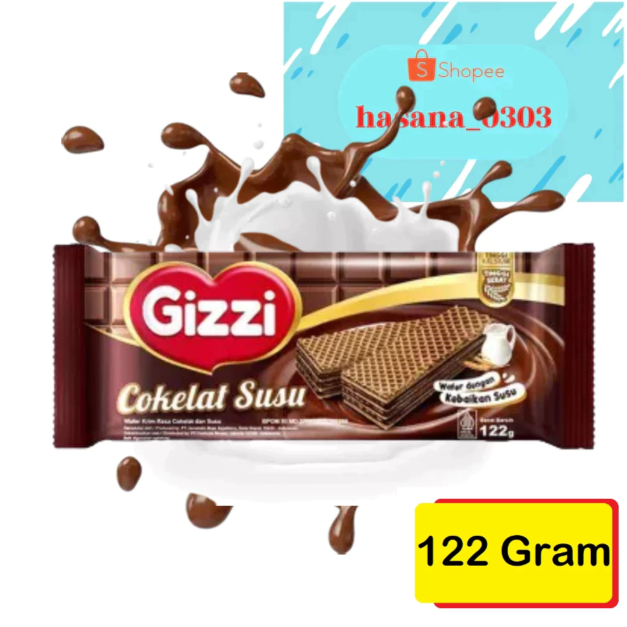 

Gizzi Wafer Cokelat Susu 122 Gram