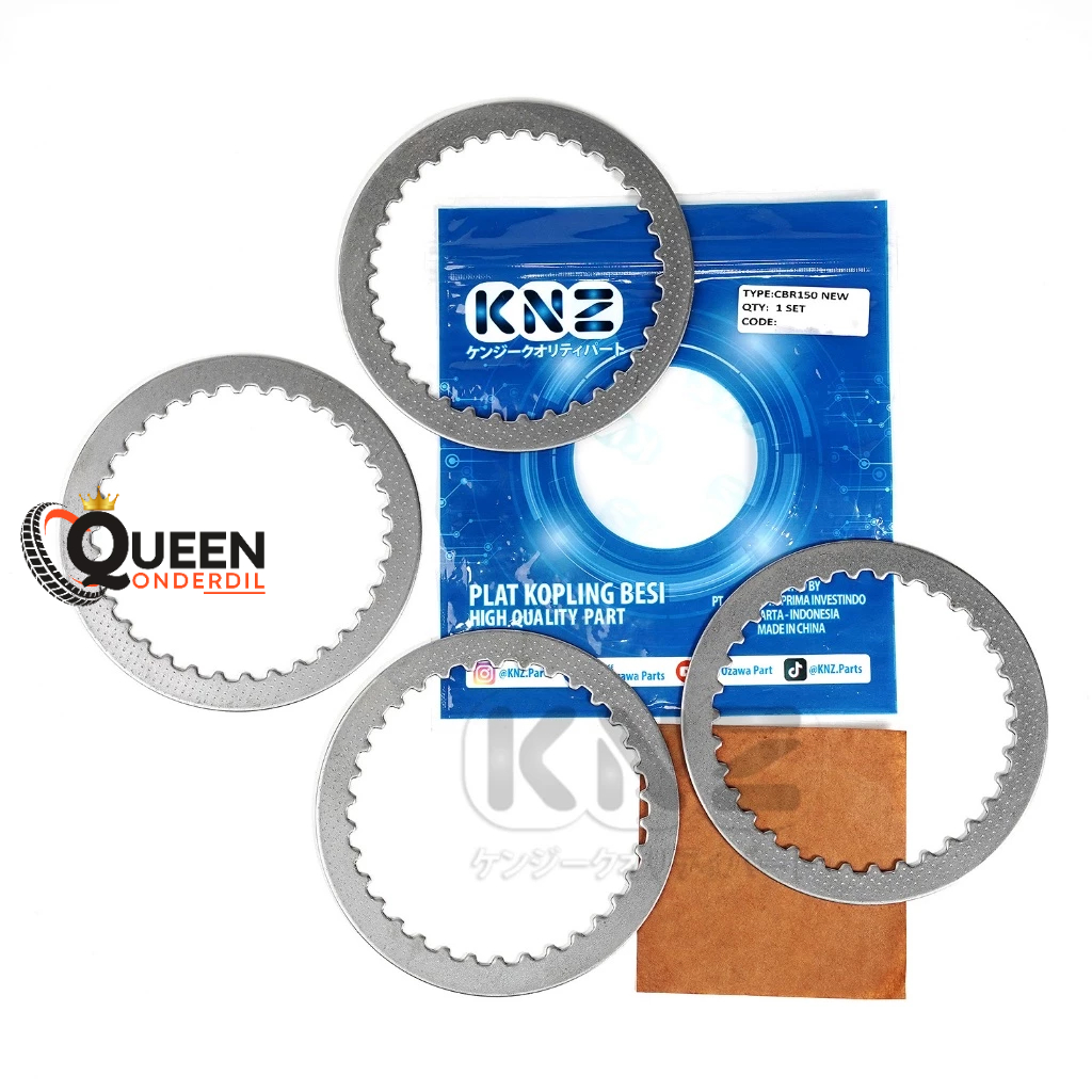 Besi Plat Kopling HONDA CBR 150 - CBR150 NEW - CBR 150R LED (4 PCS) (KGH) KNZ (QUEEN)