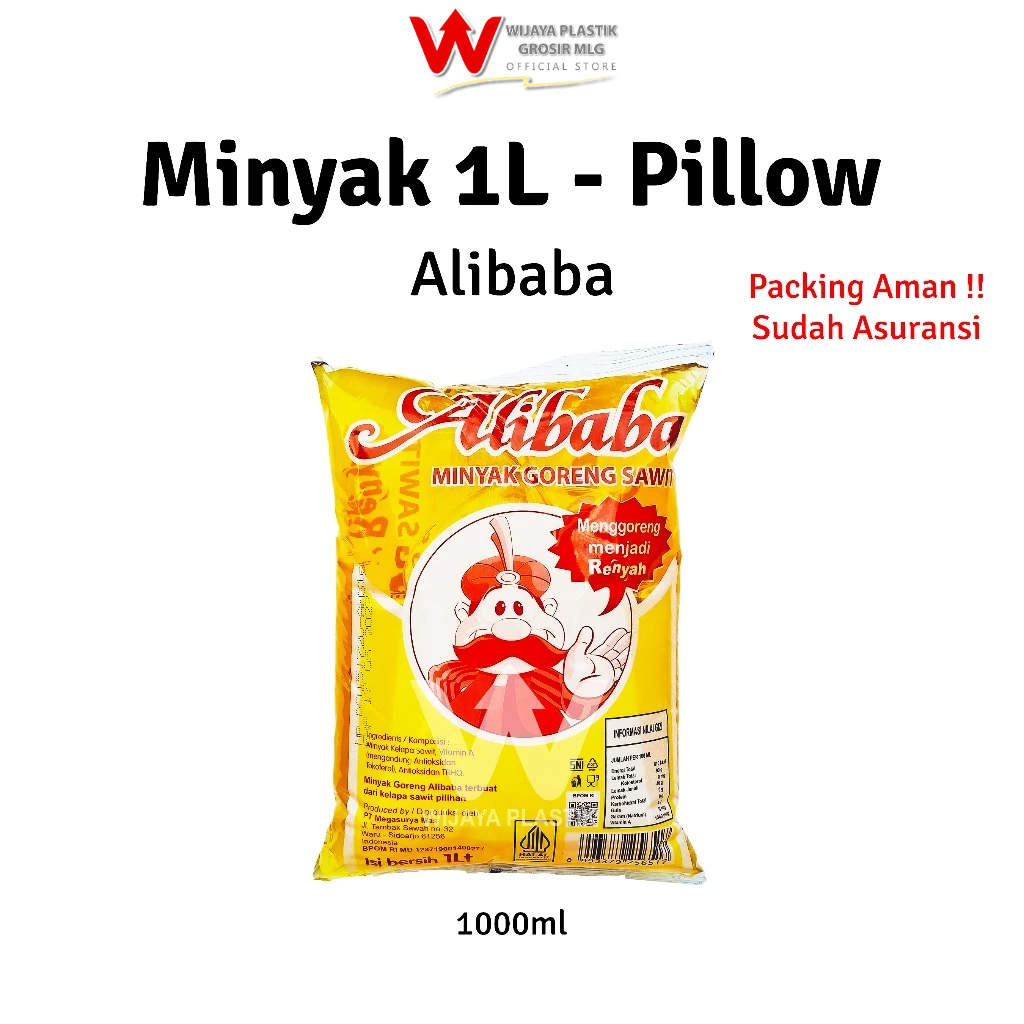 

[PROMO] Minyak Murah ALIBABA 1L @Pack | Random tawon miki vipco camar tawon resto pouch pillow 1 L termurah ekonomis pack