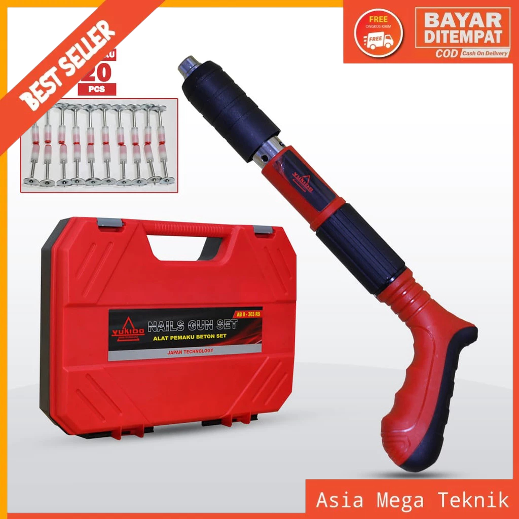 Pistol Paku Tembak Baja Manual Rivet Tufting Nail Gun Beton/ paku tembak manual /alat paku tembak be