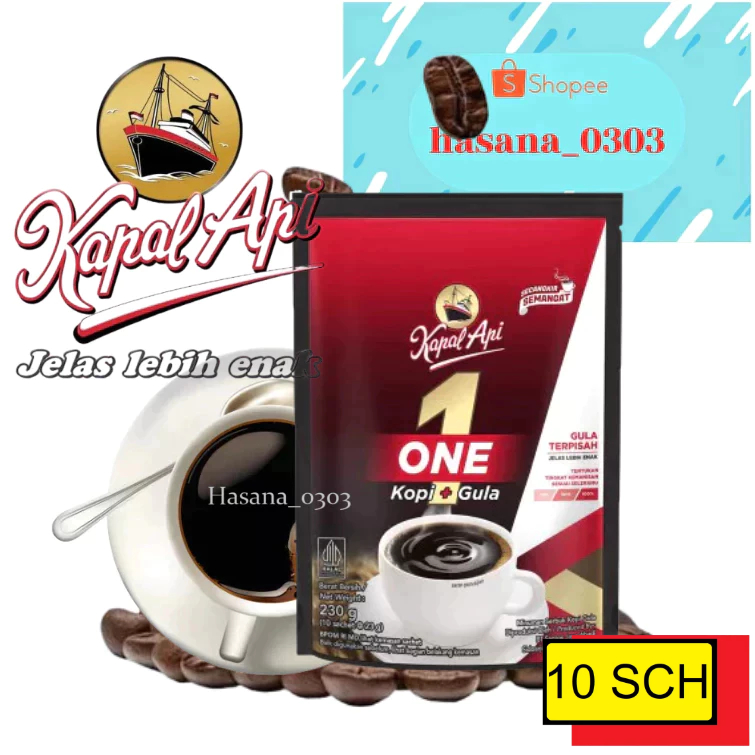 

KAPAL API ONE Gula Terpisah isi 10 SACHET [ KEMASAN BAG ]