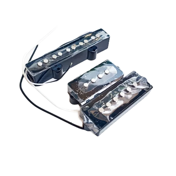 Guitar Pickup PJ Bass Alnico Set Black 5 String