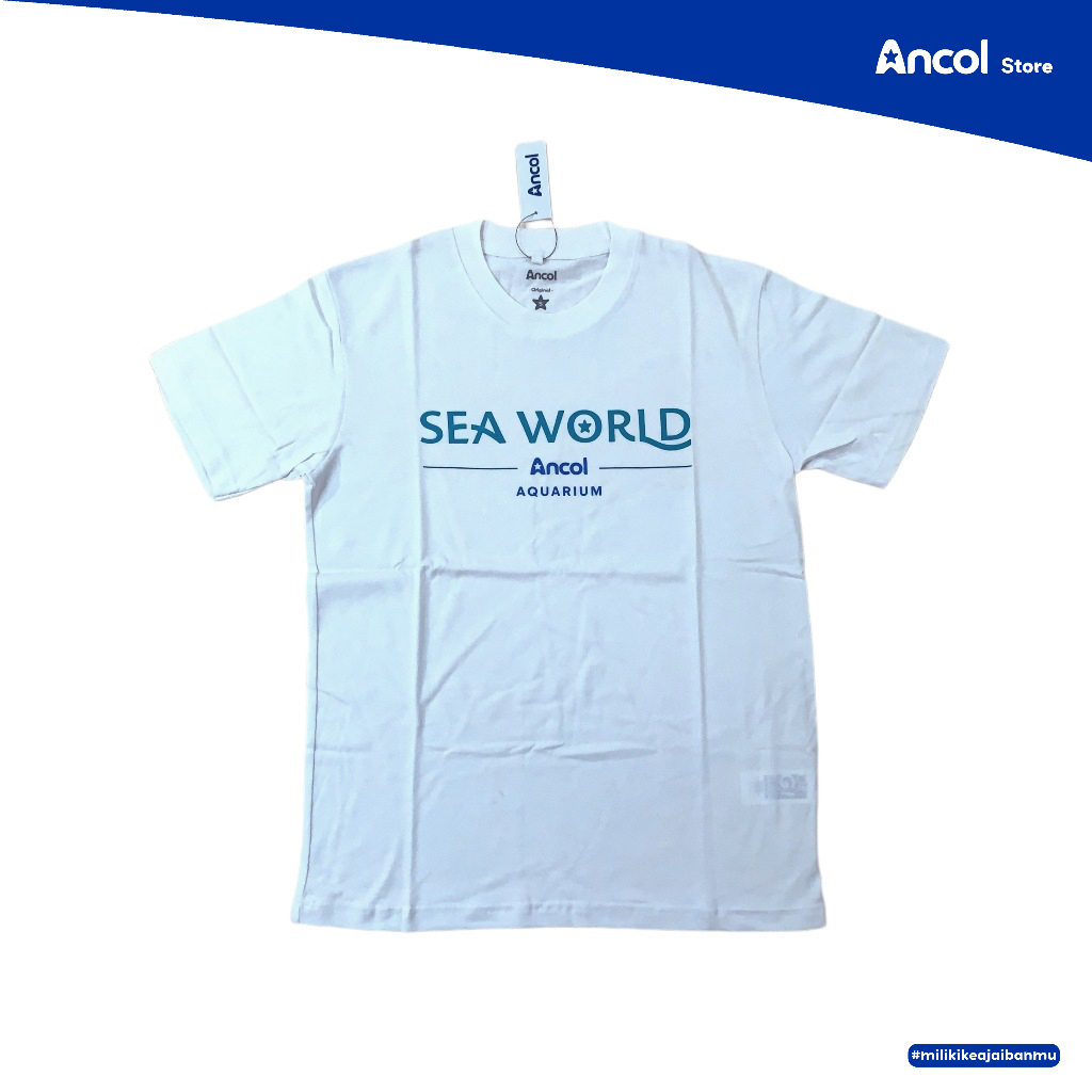 Ancol Baju Kaos Dewasa Logo Seaworld | Official Merchandise