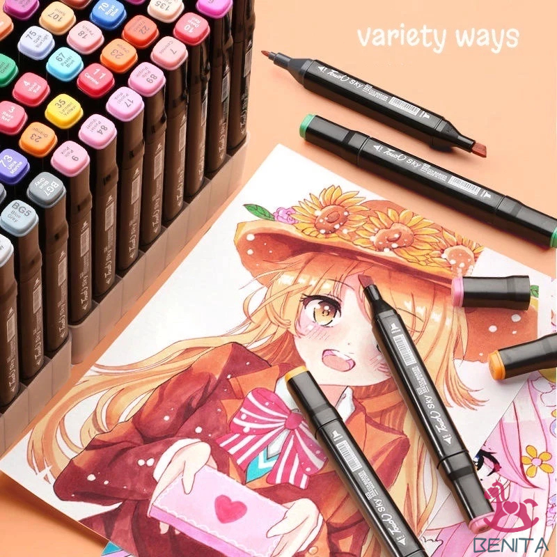 

Harga Minimum 204/168/120 Warna Dua Side Sketsa Spidol Umum General Marker Set Animation Markers /